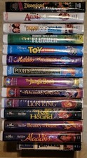 14 Walt Disney Black Diamond VHS Lot Classic Animated Movies Collection