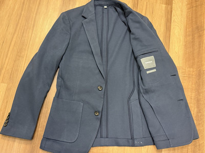 Bonobos Bell & Co Navy Knit Blazer Sport Coat 36R Slim Fit NWT Made in Italy