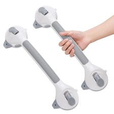 16.5 Inch Shower Handles for Elderly Suction Heavy Duty 300 Lbs 2 Pack , Saf...