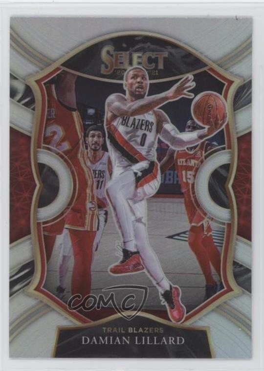 2020-21 Panini Select Concourse Silver Prizm Damian Lillard #24 1b33