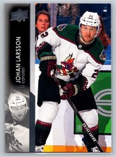 Johan Larsson #261 2021-22 Upper Deck Hockey Arizona Coyotes Center NHL