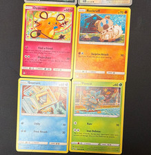 Nintendo Pokemon TCG Crown Zenith Reverse Holo/Holo 6 Card Lot Dedenne + More