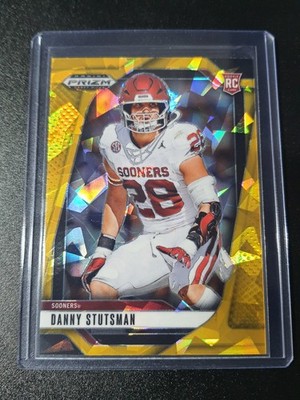 Danny Stutsman - Prizm Draft Picks 2025 - Saints, Oklahoma - Gold Ice - RC