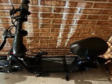 Gyroor C1S Electric Scooter with Seat Carry Basket 21Miles Range For Pet Dog Cat