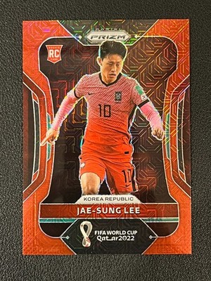 Jae-Sung Lee 2022 Prizm FIFA World Cup Rookie Red MOJO /99 Korea 