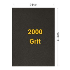2000 Grit Wet / Dry Sandpaper 9 in. x 11 in. Sheet 50 Sheets