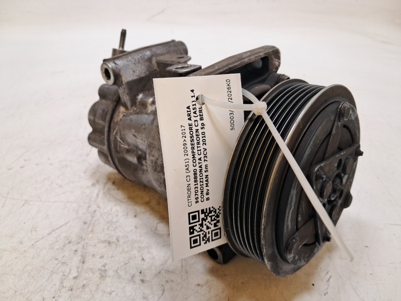 compresor del aire acondicionado CITROEN C3 A51 1.4BENZINA KW54 - brufp315630