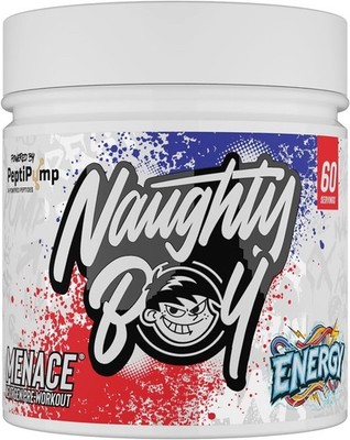 Naughty Boy Menace V2 Pre Energy 420g / 60 serv 03/27 + vegane Proben