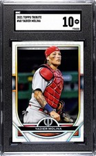 2021 Topps Tribute #68 Yadier Molina SGC 10 Gem Mint