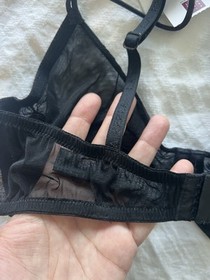 La Perla Bra 34c Black Lace 