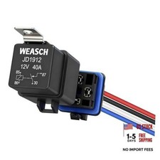 Waterproof Relay Kit2V 40A, 4 Pin SPST, Heavy Duty4 AWG Tinned 12V 4Pin 1