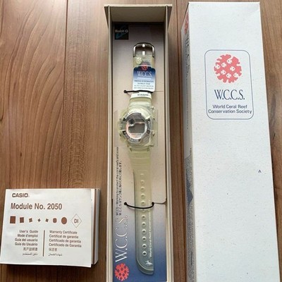 Casio G Shock DW 9900WC 2T Frogman WCCS Blue Titanium Dive Watch Japan Unused