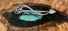 Vintage celtic rennie mackintosh style 925 Sterling silver brooch marked CJL