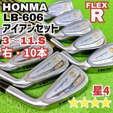 HONMA LB-606 4-Star Iron Set 10pcs 3-11-S Carbon Flex R-1 4S