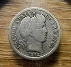 1912-P Barber Dime - Actual Silver Coin Shown - Free Shipping & Tracking INV147