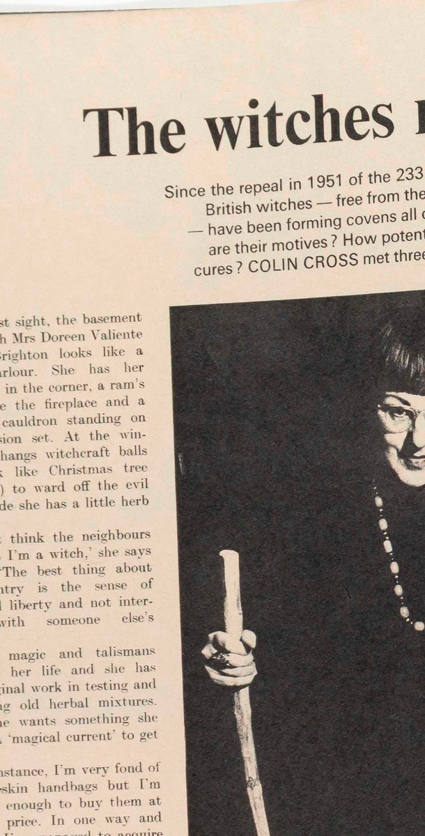 WITCHES Aleister Crowley GERALD GARDNER Witchcraft LADY OLWEN