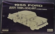 1955 Ford Bodytrim Assembly Manual Fairlane Mainline Customline Wagon
