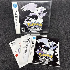 Pokémon Black (DS) - Authentic Case & Manual Only W/ Inserts Good Condition