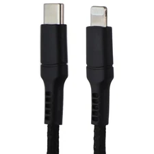 CELLCandy 10FT USB-C to  8-Pin Braided Charge & Sync Cable - Black