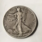1938 D Walking Liberty Half Dollar 90% Silver A Key Coin With Low Mintage...