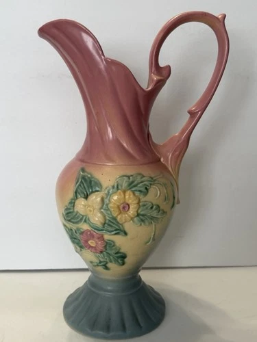 Vintage Hull Art Pottery Pitcher Vase Wildflower “Hull Art USA 19 13 1/2”