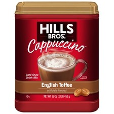Hills Bros. Instant Cappuccino Mix, English Toffee (16 16 Ounce (Pack of 1) 
