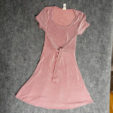 Caution to the Wind Large Red White Stripe Tie Front Fit and Flare Knit Dress