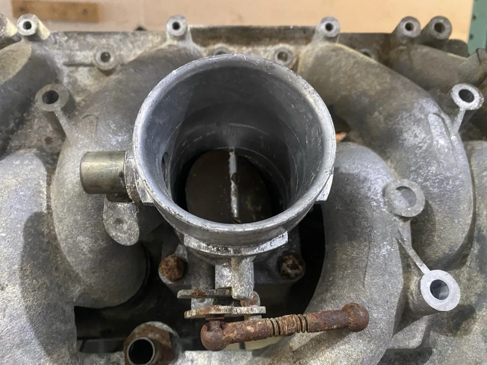 Mercedes Benz R107 450SL 1972-75 colector de admisión superior + inferior 1171410901 Foto 2 de 4