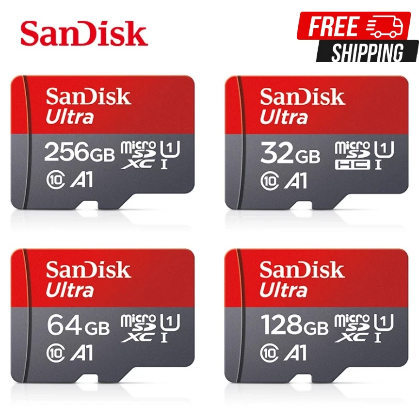 SanDisk Micro SD Card Ultra Memory 32/128GB Class 10 TF SDXC Mobile USB Reader - Image 3 of 4