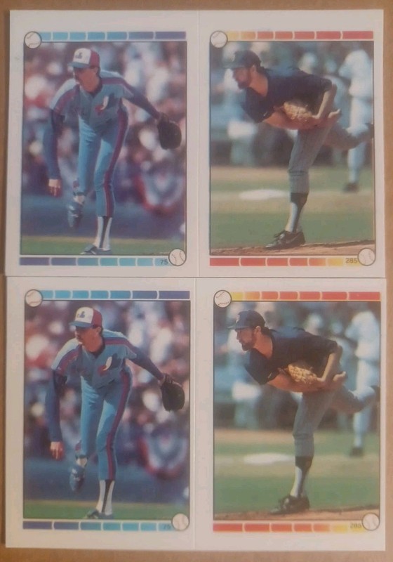1989 TOPPS STICKERS #75/285 BLYLEVEN HOF / MCGAFFIGAN [2] DUNSTON NM/MT 07287