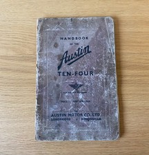 Vintage Handbook of the Austin Ten-Four - Publication No. 1264A