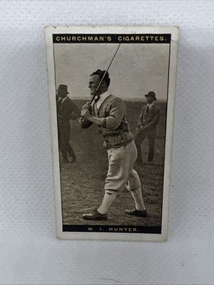 1927 Churchman Famous Golfers Small #24 William Hunter (c)