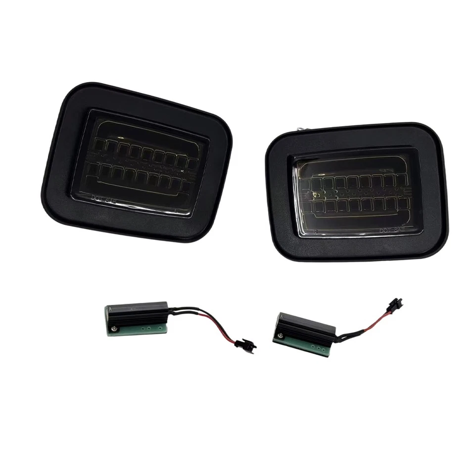 2X For 2003-2009 Hummer H2 Front Corner LED Indicator Lights Turn Signal Lamp - Image 2 of 4