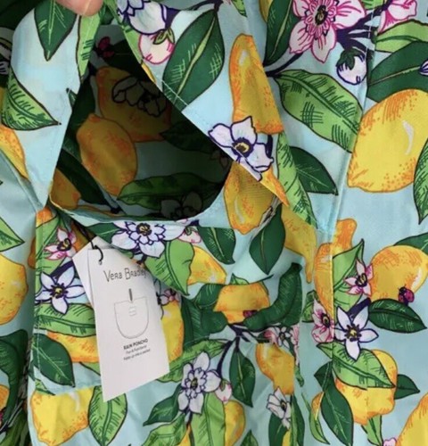 Vera Bradley,Rain Poncho,Sz 2 XL,Packable raid,Fruit print,Hood,Wide sleeve.! - Picture 7 of 13