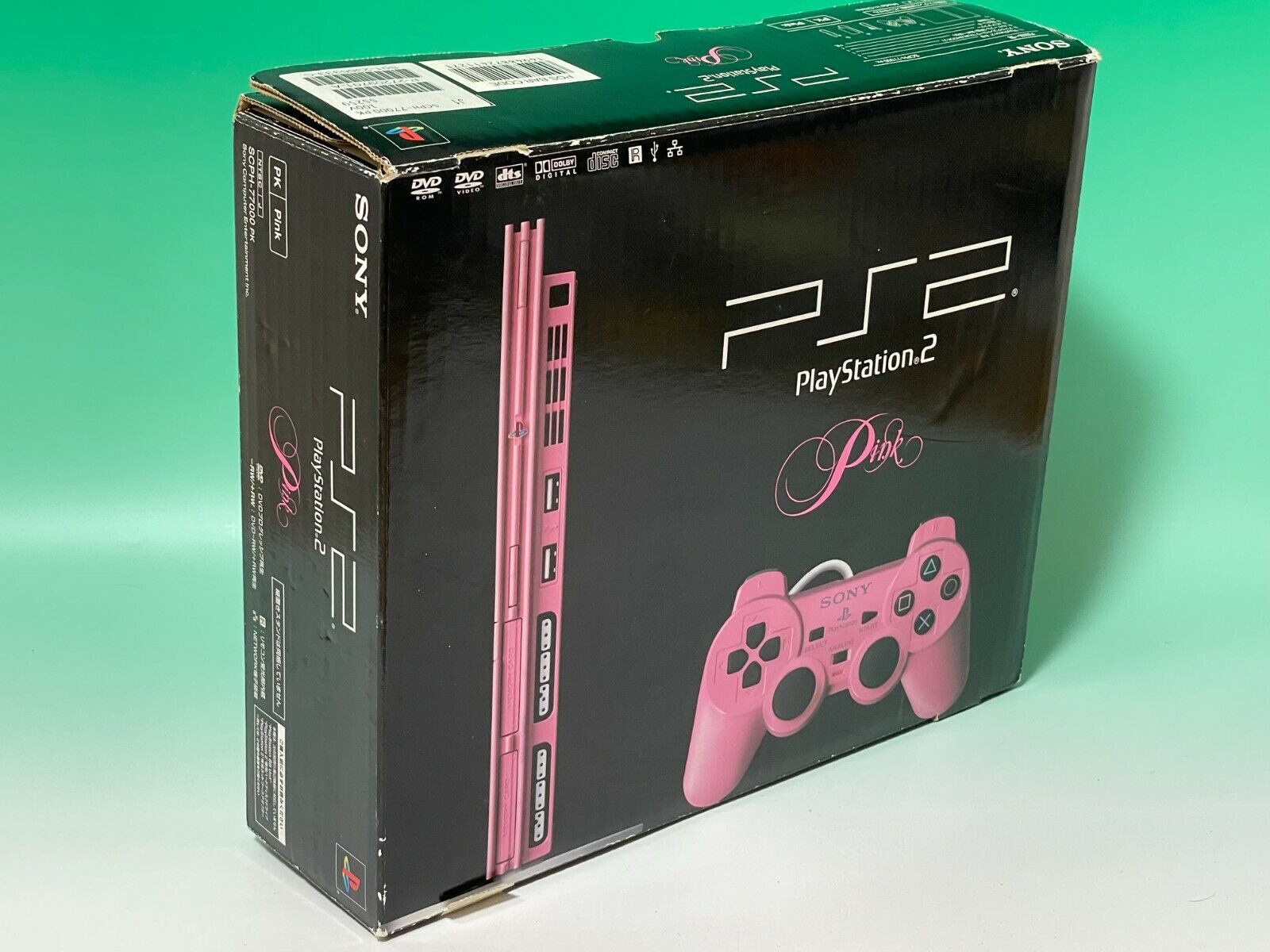 Sony PlayStation Console Controller SCPH-77000-PK Pink PS2 Limited JAPAN  NTSC-J