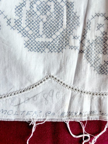 2 Vintage Pillowcases Stamped for Cross Stitch Embroidery Molter 1604 - Picture 6 of 15