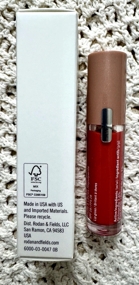 RODAN+FIELDS *Plumping Lip Oil SPF 28*  CORAL-Full Size-SEALED - Image 3 of 4