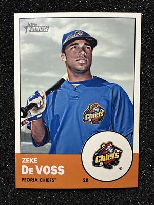 ZEKE DEVOSS #182 2012 Topps Heritage Minor League Edition Rookie/Prospect QTY