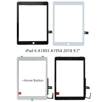 For iPad 6th Gen 2018 A1893 A1954 Home Button Touch Screen Digitizer  Replace