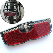 Bike Cycling Bicycle Rear Reflector LED Tail Light Fit For Luggage Rack Acces *