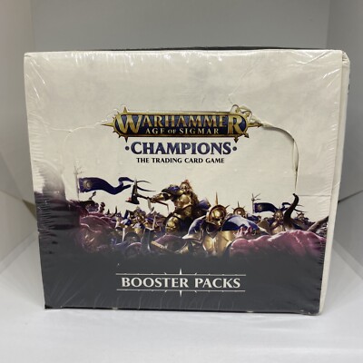 Games Workshop WARHAMMER: AGE OF SIGMAR CHAMPIONS Booster Box FACTORY SEALED AUG | eBay Games Workshop WARHAMMER: AGE OF SIGMAR CHAMPIONS Booster Box FACTORY SEALED AUG | eBay