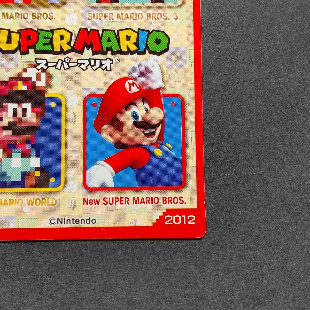 Fire Mario Super Mario Brothers 3 Card Top Japanese Nintendo From