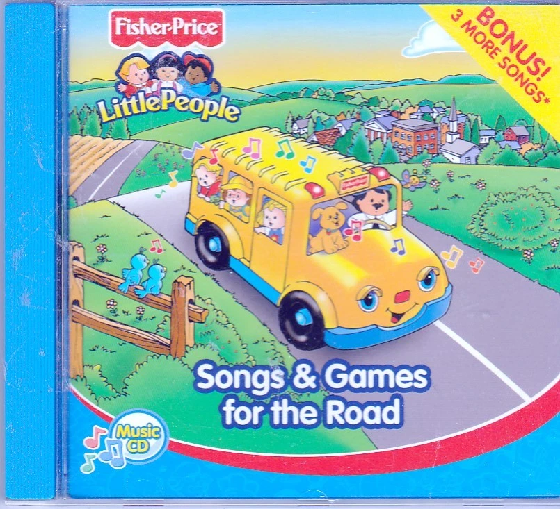 FISHER PRICE LITTLE PEOPLE Songs Games Road CD Classic Children