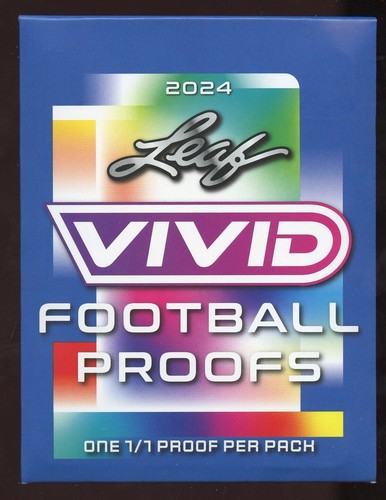 2024 Leaf Vivid Football 1/1 Proof--- Mystery Pack