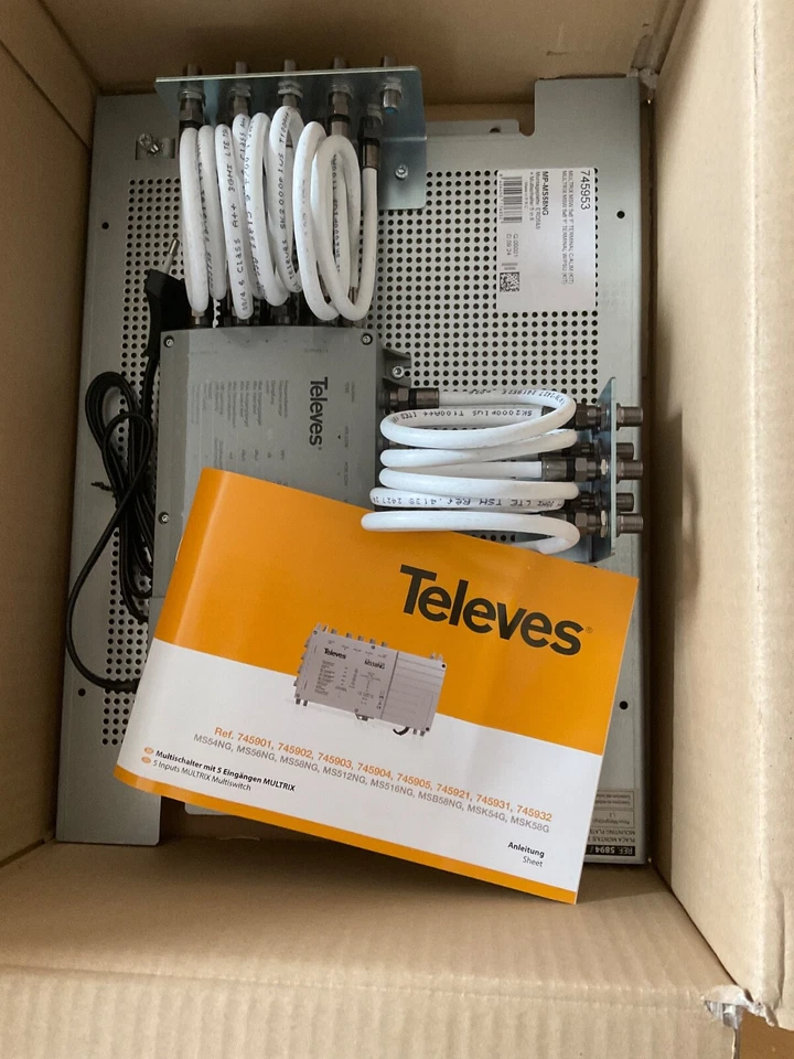 TELEVES Multischalter Komplettset 8 Teilnehmer 5Eing aktiv NTeingeb 5Ausg - Bild 3 von 4