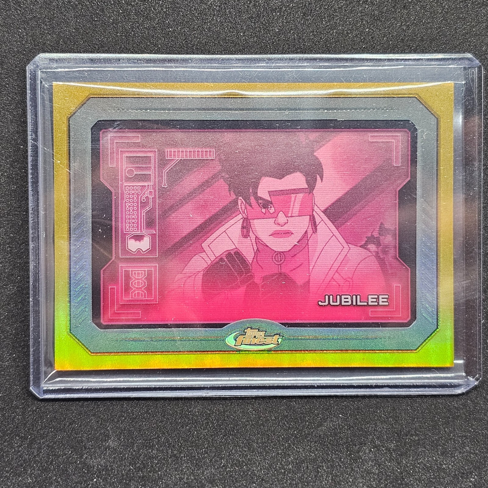 2025 Topps Finest X-Men '97 Sentinels Scan Jubilee Gold Refractor /50 SS- 5