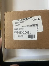 Genuine GE WE05X20431 Dryer Light Bulb 10S6120 WE4M305 10 watt, 120V, 1-7/8"