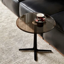 Coffee Table Modern Round Table Side Table End Table for Living Room Bedroom