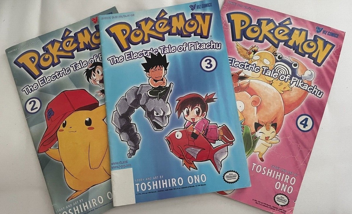 電撃!ピカチュウ 全巻 THE ELECTRIC TALE OF PIKACHU Pokemon: The Electric Tale of Pikachu! [Vol 2,3,& 4] by