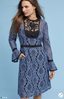 Nanette Lepore Modernist Shift Blue Fade Size 12